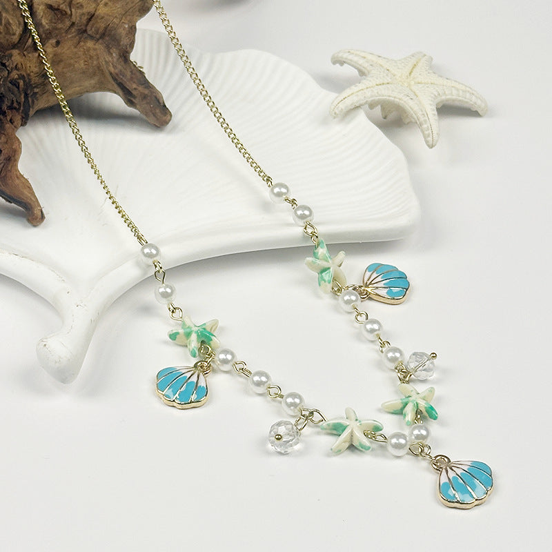 Wholesale Candy Colored Shell Bead Necklace