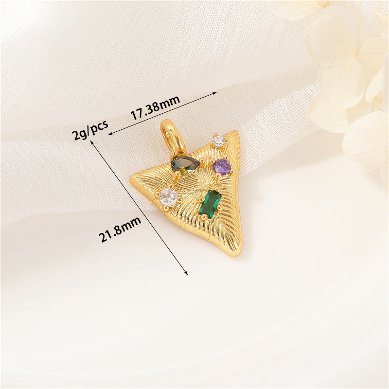 Wholesale Simple Gold Plated Pendant DIY Jewelry Making Fashion Accessory Gift