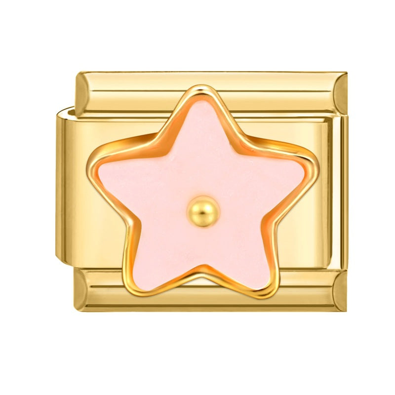 Wholesale Italian Charm Bracelet 9mm DIY Splicing Cute Creative Stainless Steel Composable Bracelet