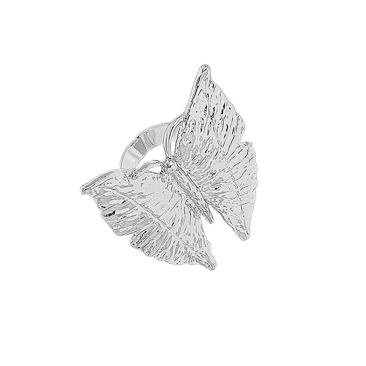Wholesale Butterfly Hand Ornaments Exaggerated Mid-Century Style Vintage Open Ring