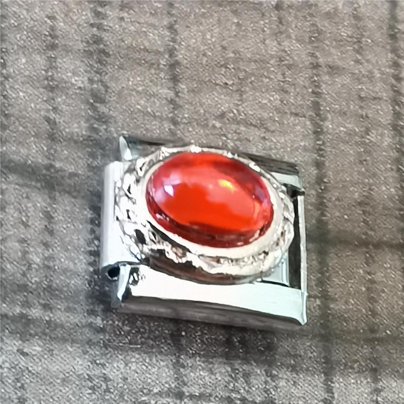 Wholesale Italian Charm Bracelet 9mm DIY Splicing Removable Stainless Steel Oval Gem Series Composable Bracelet ACC-BT-XY049