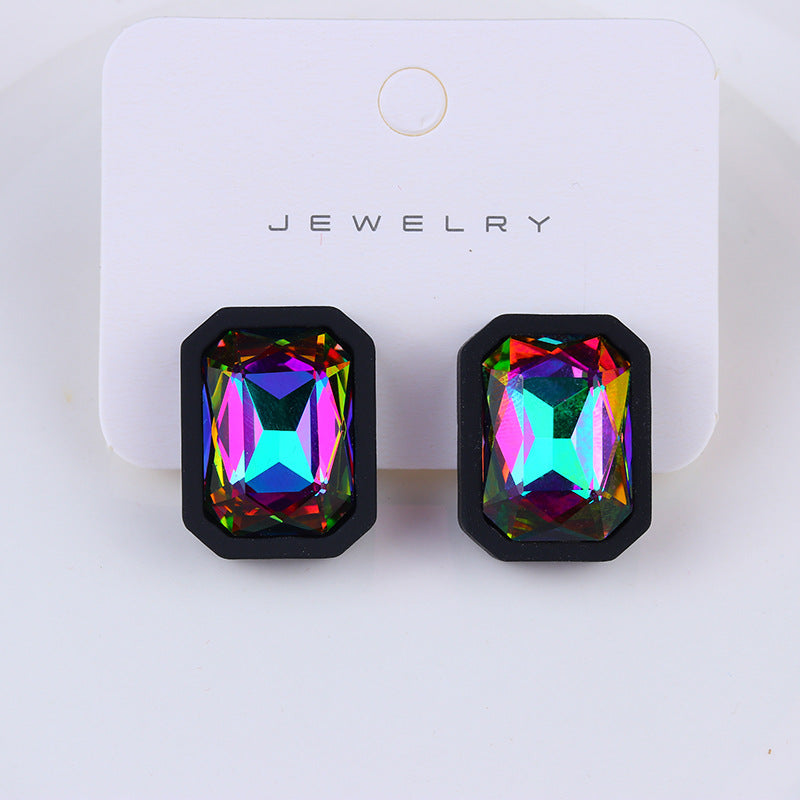 Wholesale Acrylic Checkerboard Earrings
