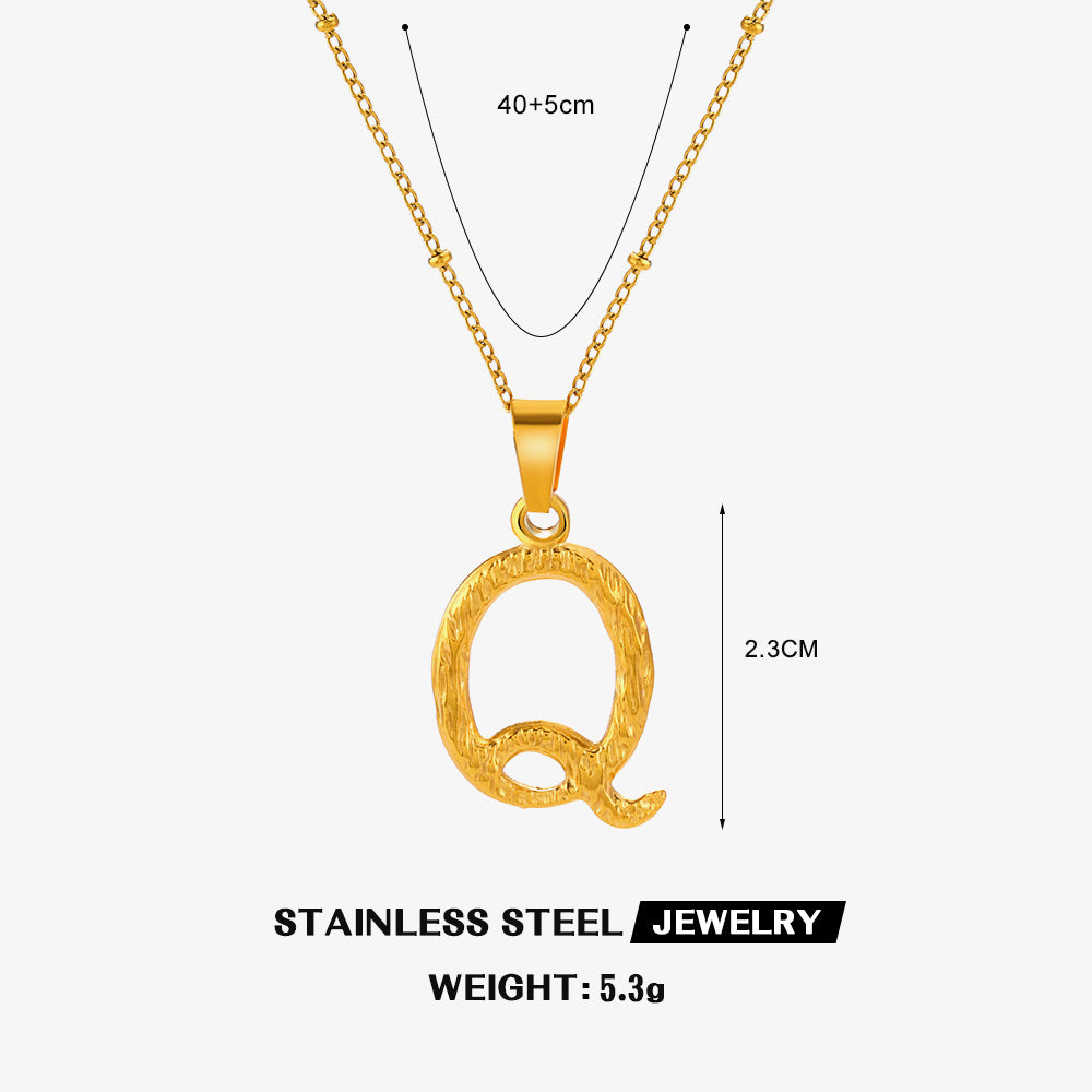 Wholesale Stainless Steel Fashion 26 Letter Necklace