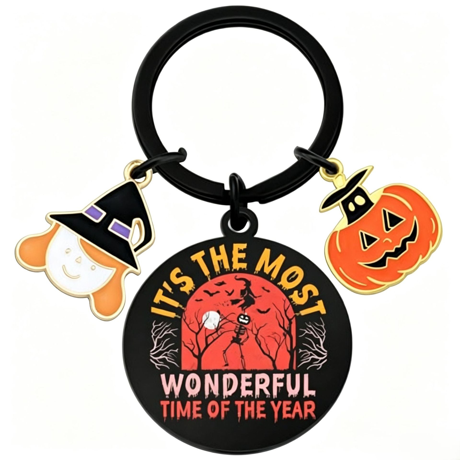 Wholesale  Ghost Pattern Stainless Steel Keychain Decorative Accessory for Party Gifts