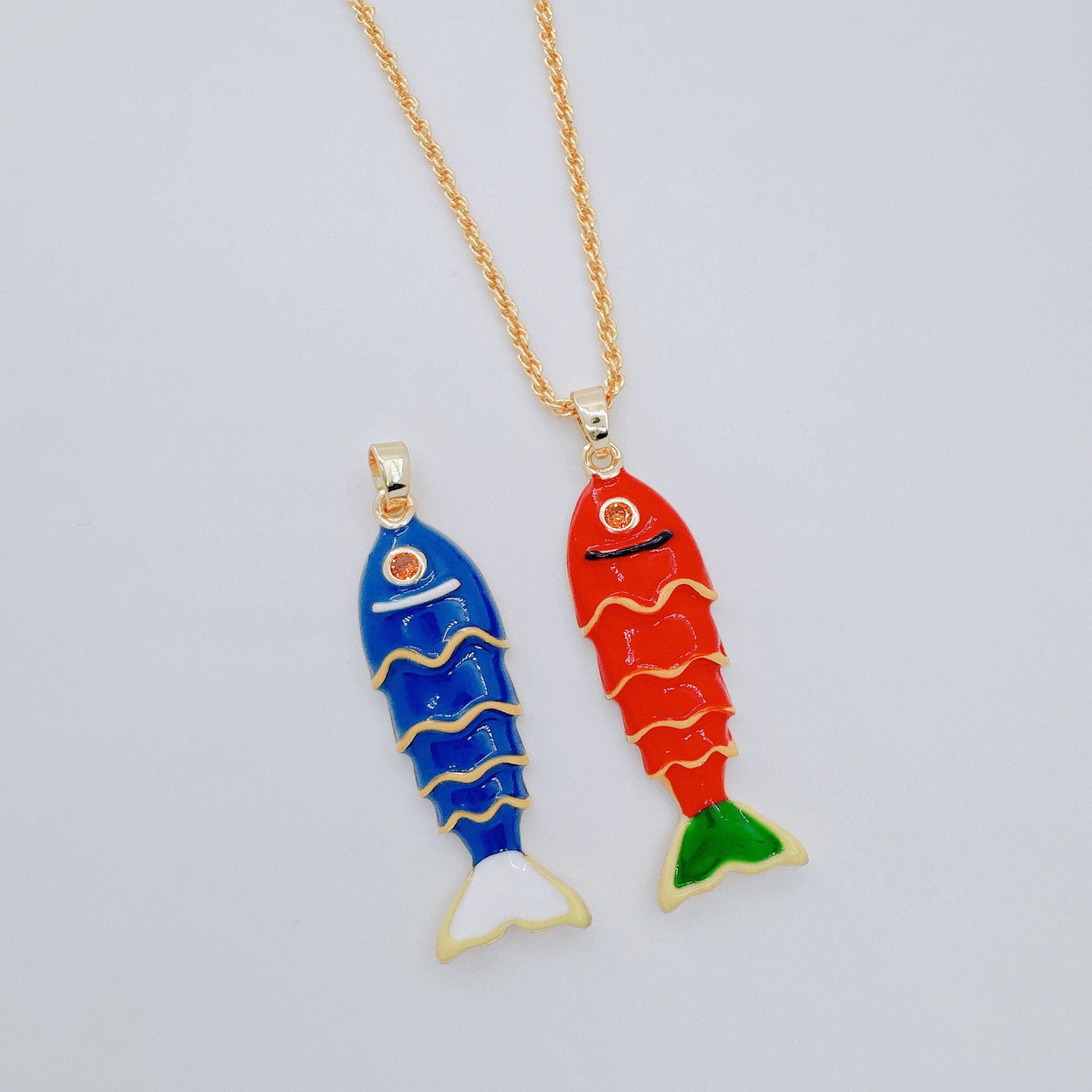 Wholesale Ocean Themed Copper Electroplated Necklace Pendant for Women Boutique