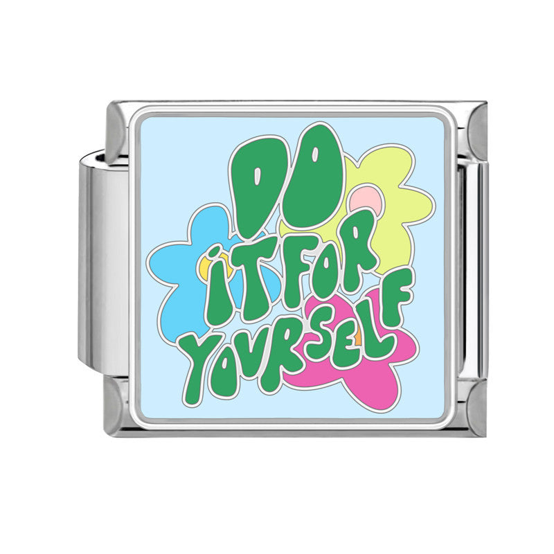 Wholesale 9mm Italian Charm Starter Bracelets DIY Lettere' mo' y Stainless Steel Composable Bracelet