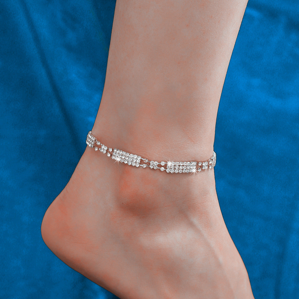 Wholesale full diamond luxury anklet