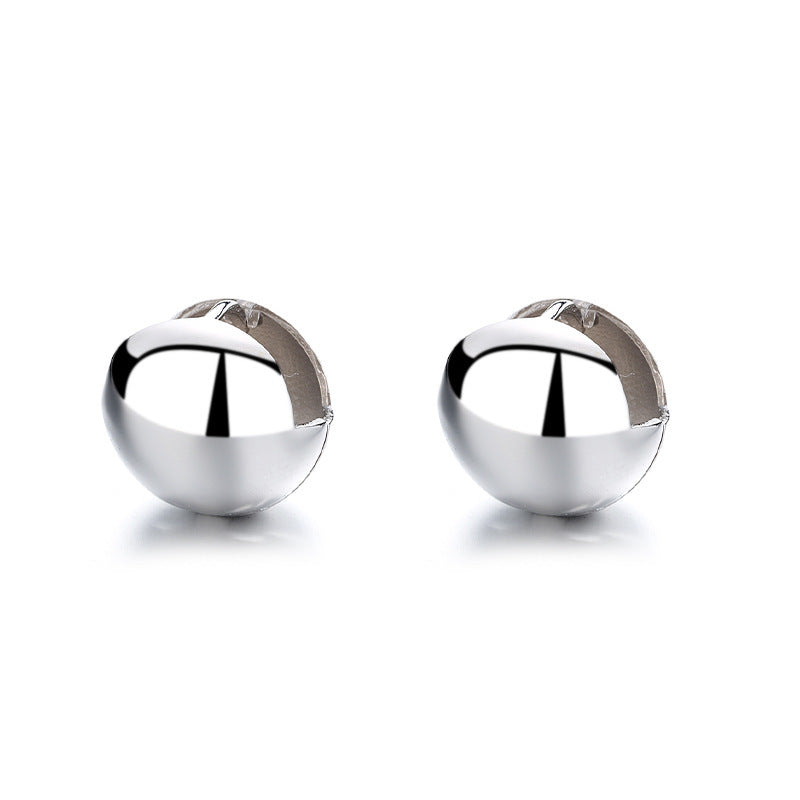 Wholesale S925 Sterling Silver Stereo Ball Earrings