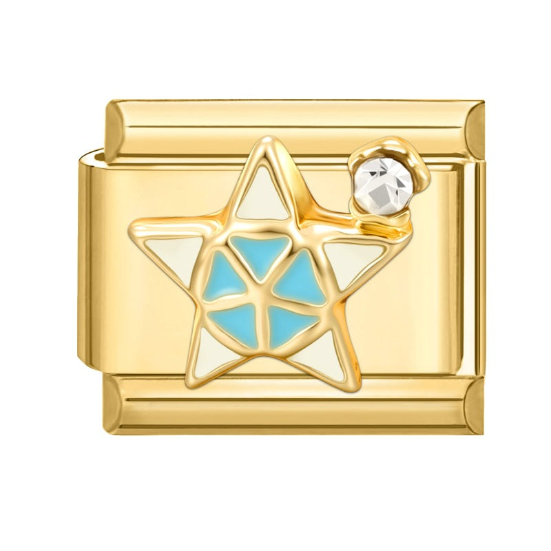 Wholesale Italian Charm Bracelet 9mm DIY Splicing Cute Creative Stainless Steel Composable Bracelet