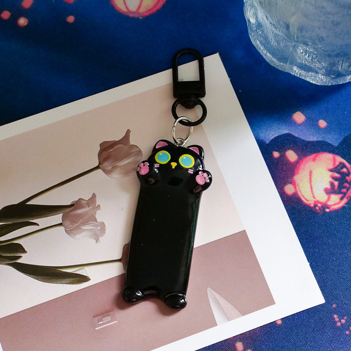 Wholesale Plastic Cute Cat Keychain Cartoon Bag Charm for Everyday Use