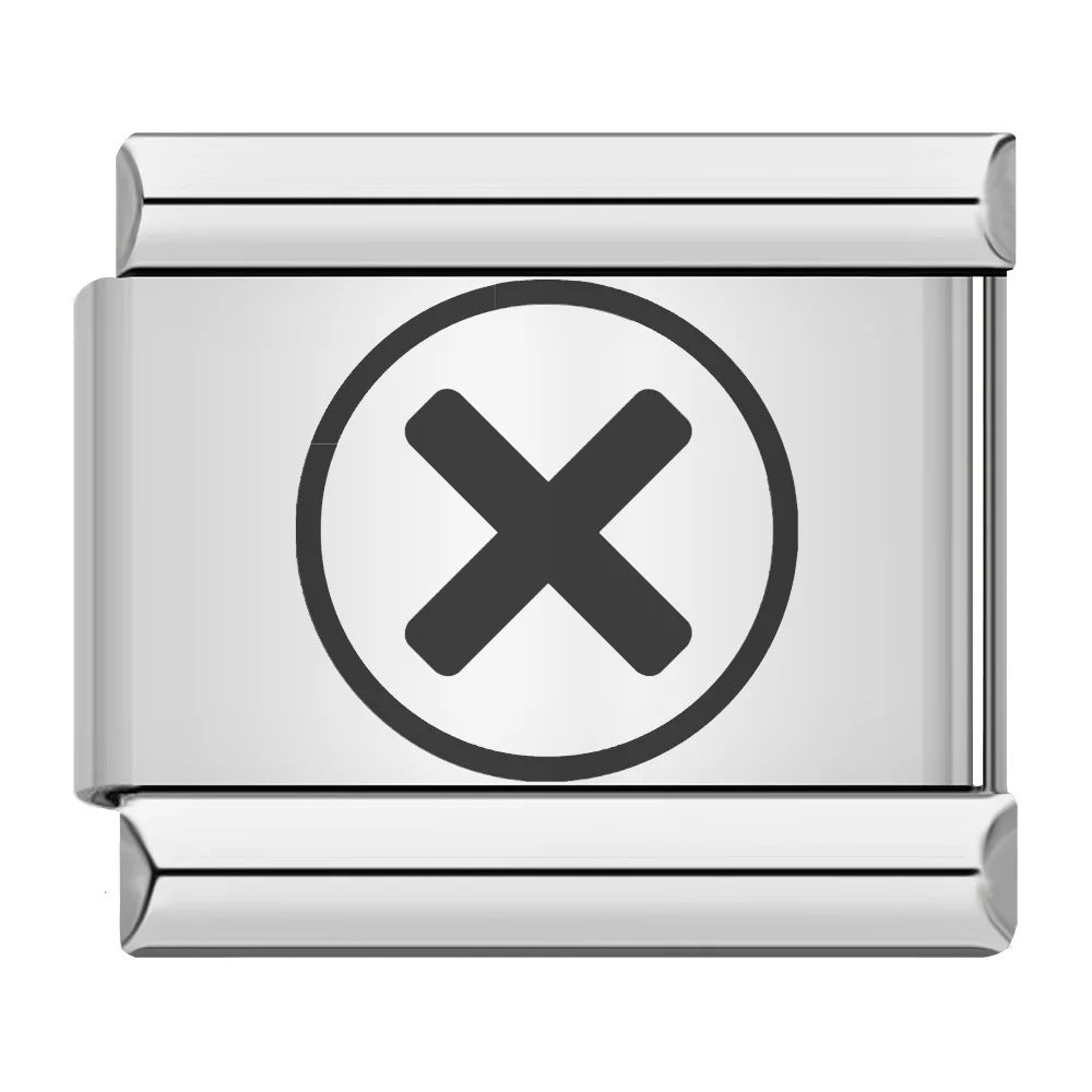 Wholesale  Italian Charm Bracelet 9mm DIY sun moon stars Creative Stainless Steel Composable Bracelet