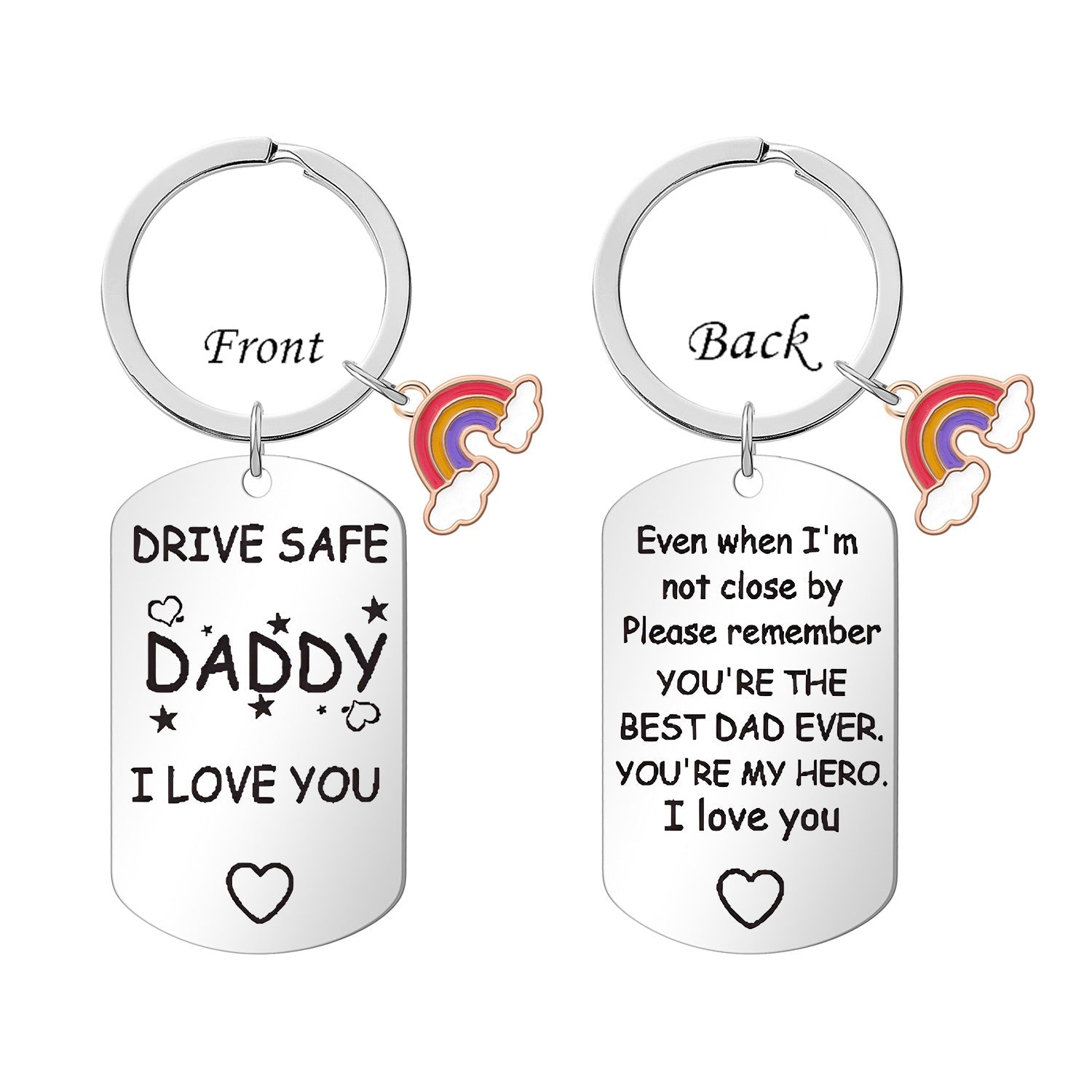Wholesale Creative Stainless Steel Engraving Keychain