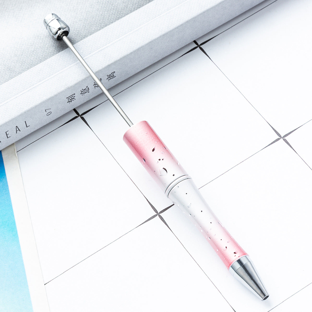 Wholesale diy starry sky beadable pen creative UV plating beadable pens