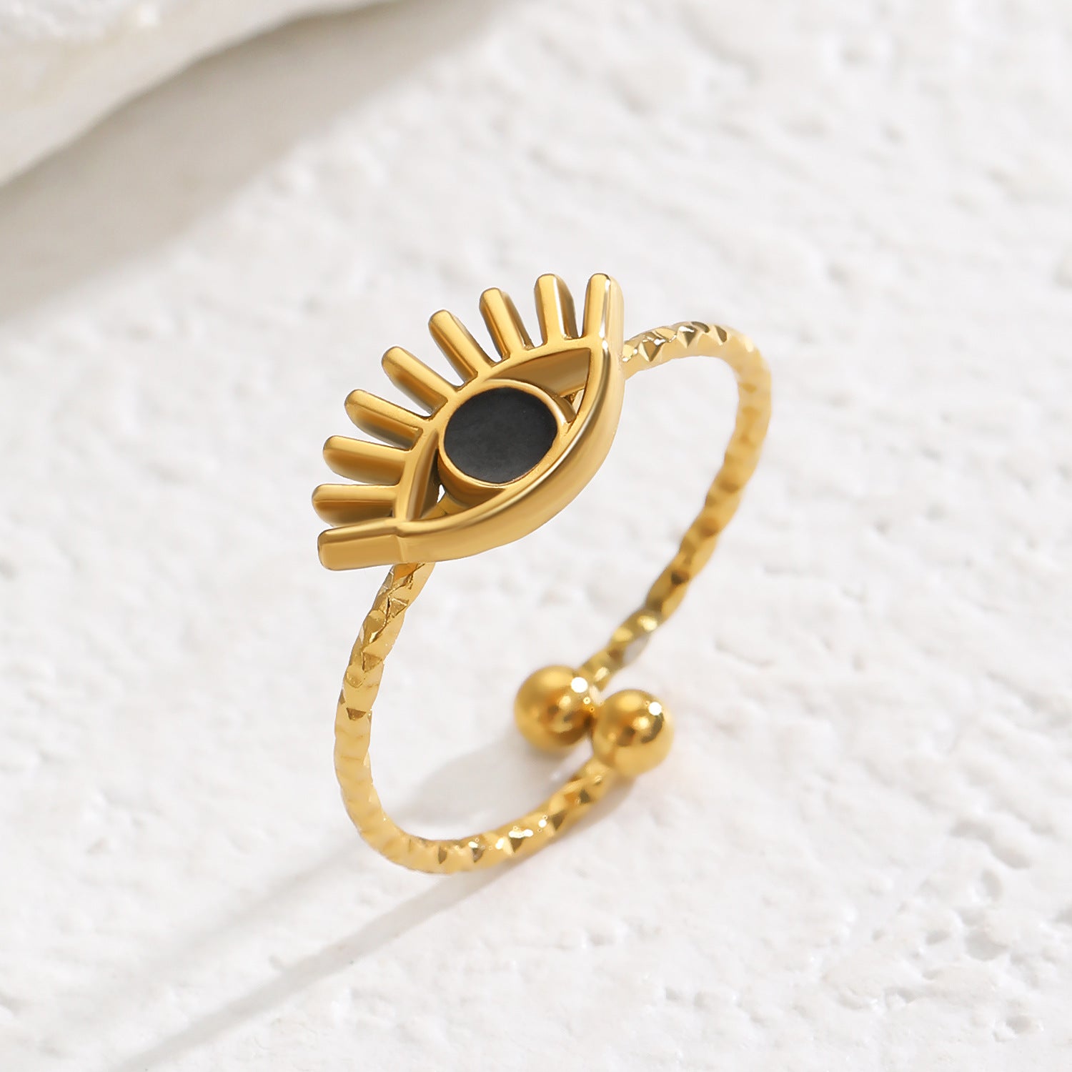 Wholesale  stainless steel exaggerated eye ring