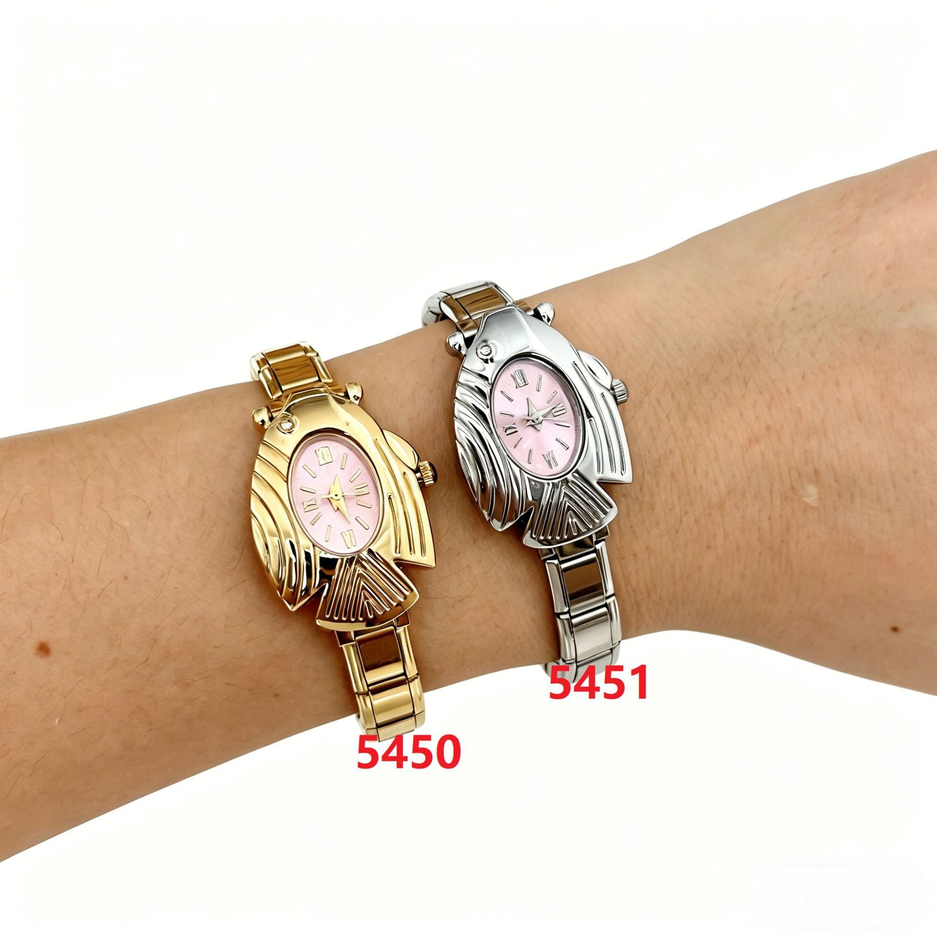 Wholesale Flying Fish Auspicious Simple Oval Quartz Wristwatch Couple Module Watch