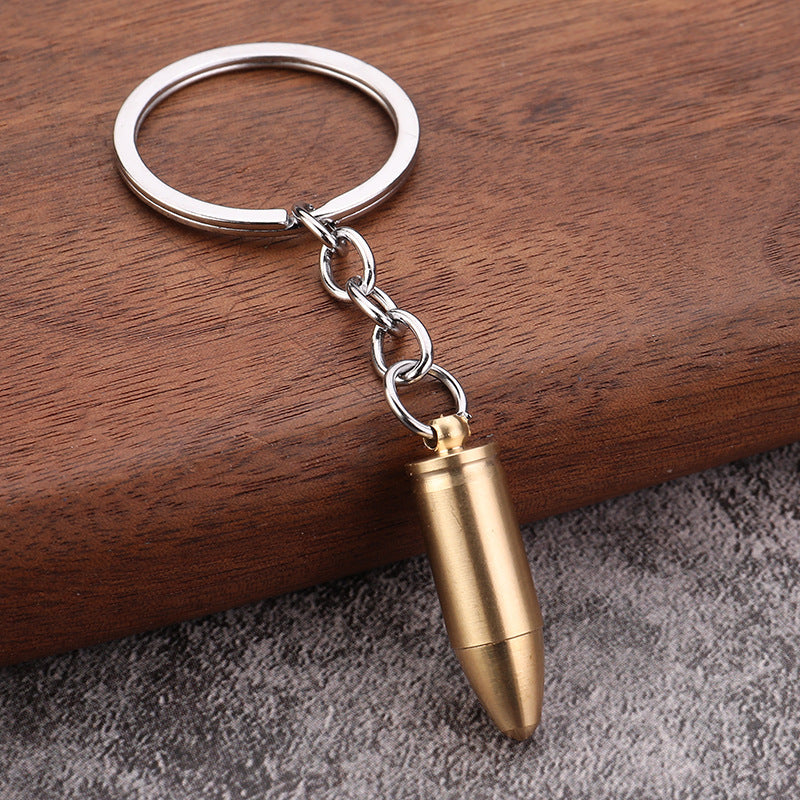 Wholesale Pure Brass Bullet Model Keychain