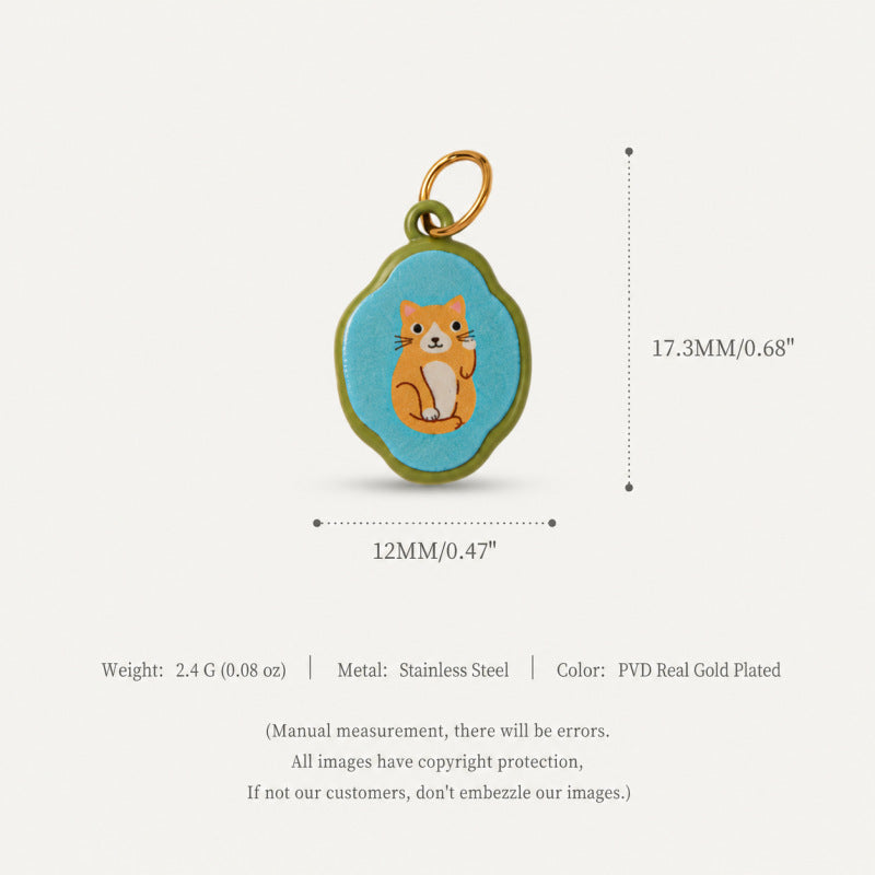 Wholesale Stainless Steel Fox Pendant 18K Gold Plated Animal Charm Trendy Fashion Accessory For DIY Jewelry Making Boutique Resale