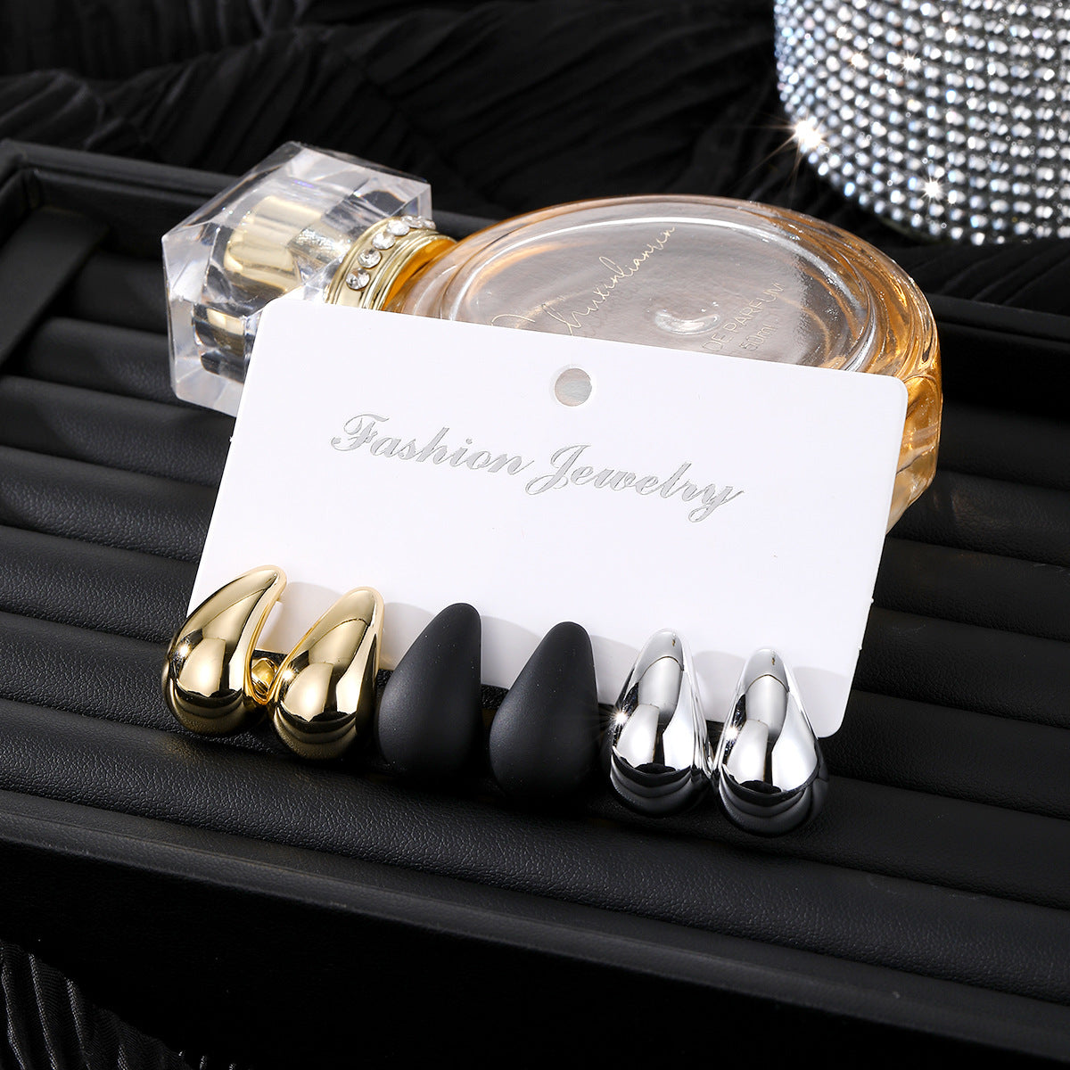 Wholesale Multicolor Earrings suit Personality Exaggerated Water Drops  Earrings