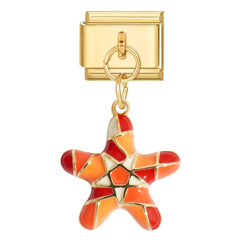 Wholesale Italian Charm Bracelet 9mm DIY Creative Retro  Stainless Steel Composable Bracelet