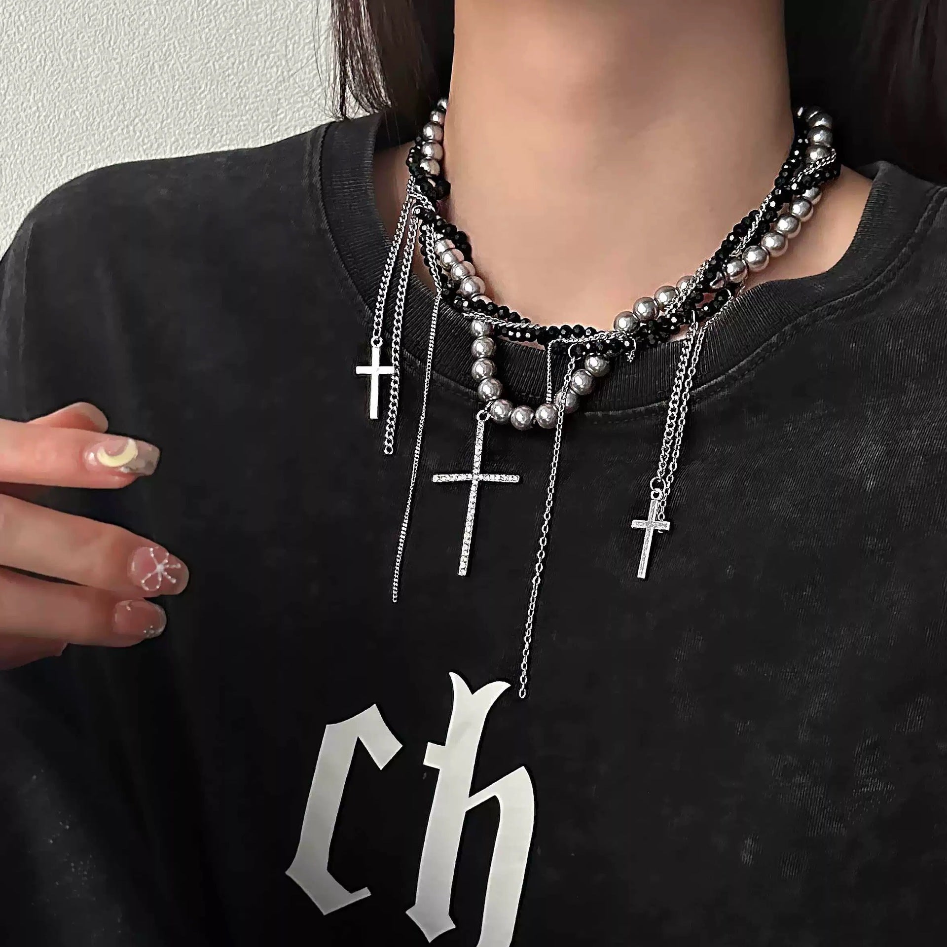 Wholesale Beaded Necklace Cross Winding  Necklace