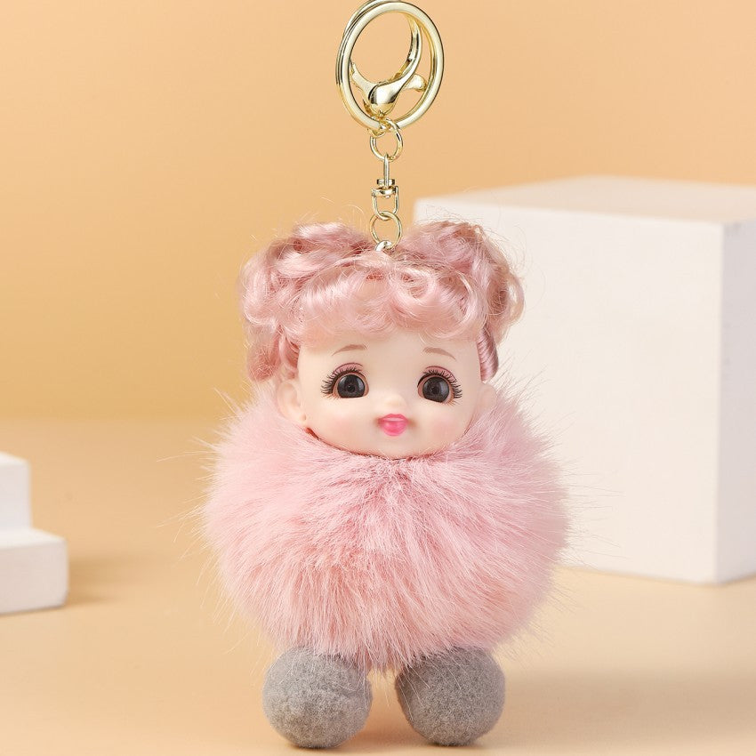 Wholesale Cute Doll Cartoon Plush Keychain Pom Pom ACC-KC-RongR057