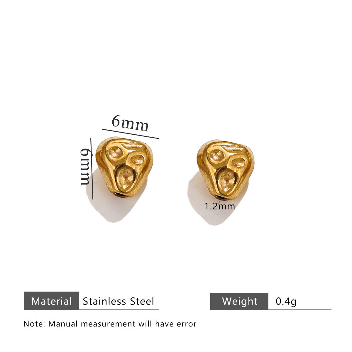 Wholesale 20pcs/pack stainless steel baroque wind beads