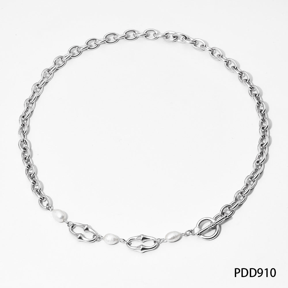 Wholesale stainless steel gold-plated necklace bracelet