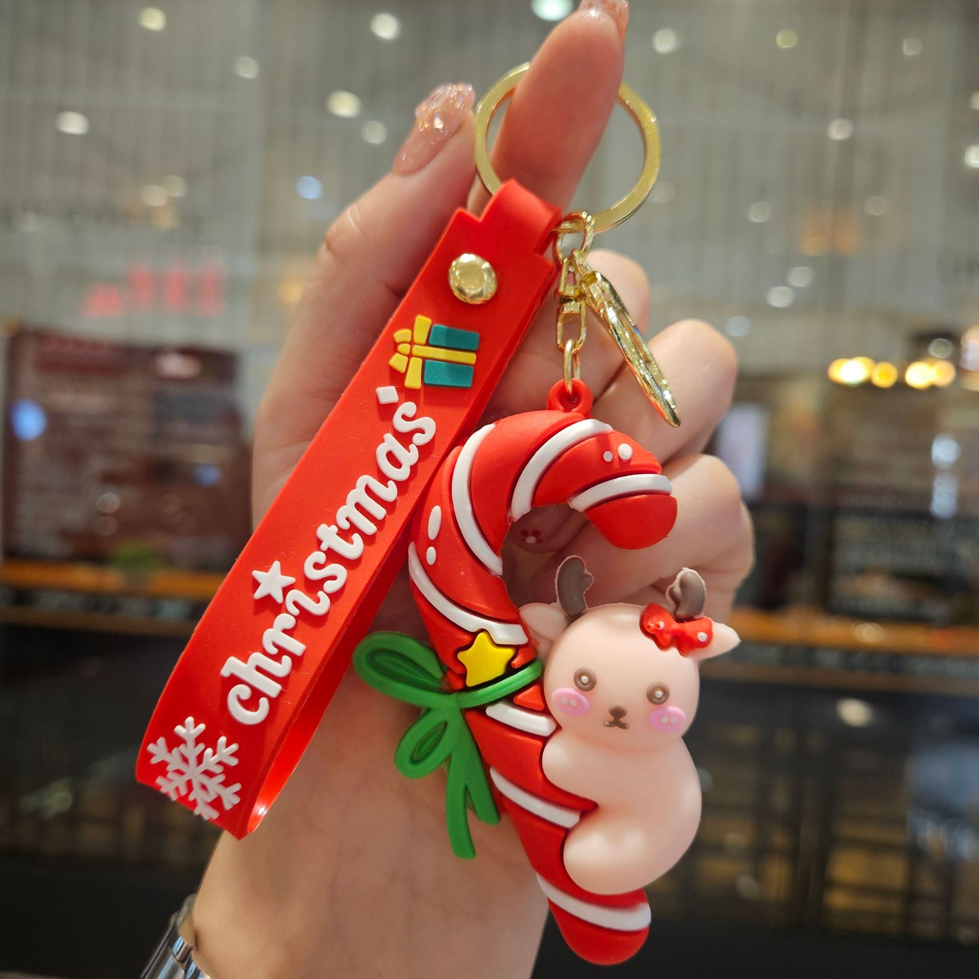 Wholesale 2PCS Cute PVC Cartoon  Keychain