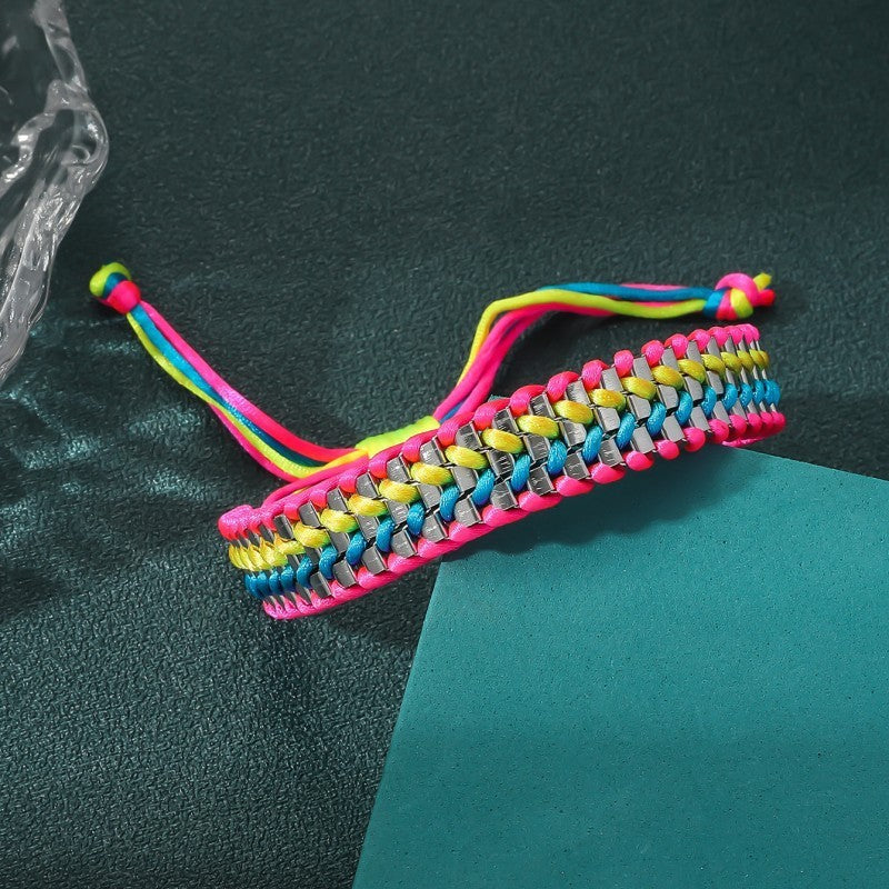 Wholesale Handmade Beaded Boho Vintage Ethnic Style Turquoise Bracelet ACC-BT-JunJie008