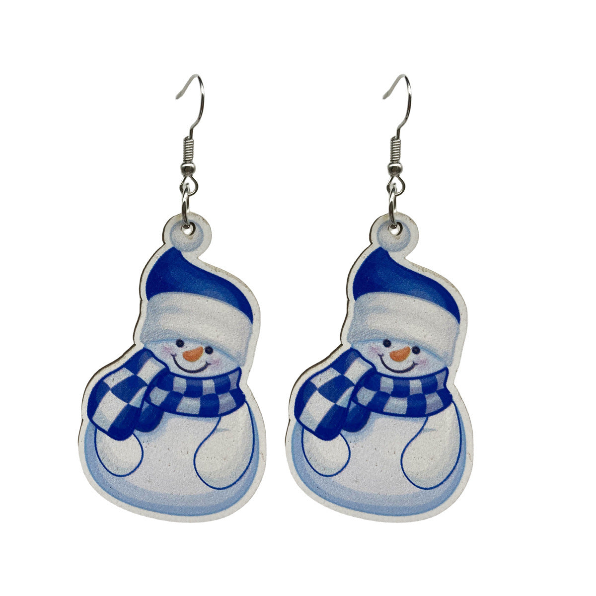 Wholesale Vintage Christmas Wood Earrings Christmas Elk Long Earrings ACC-ES-FX063