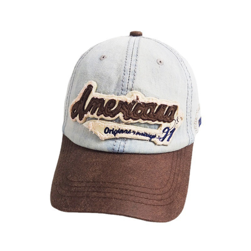 Wholesale  Letter diamond Patch Embroidered Baseball Cap