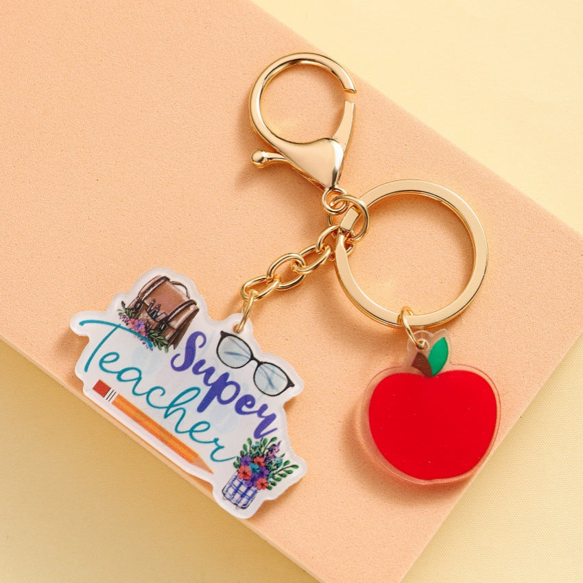 Wholesale  acrylic keychain pendant graduation season keychain