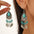 Wholesale  bohemian Retro ethnic style turquoise dangle earrings