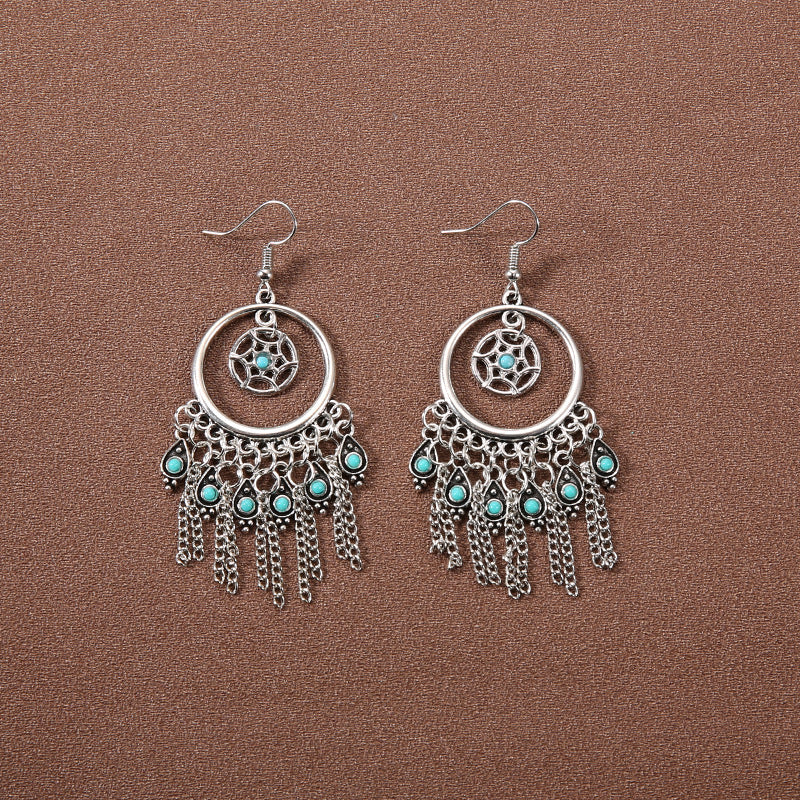 Wholesale Vintage Earrings Bohemian Long Tassel Earrings ACC-ES-Gumi003