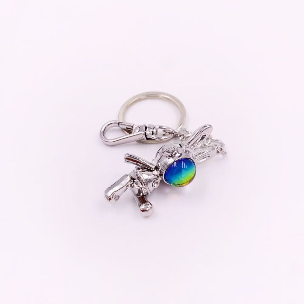 Wholesale Moonstone Space Bunny Keychain