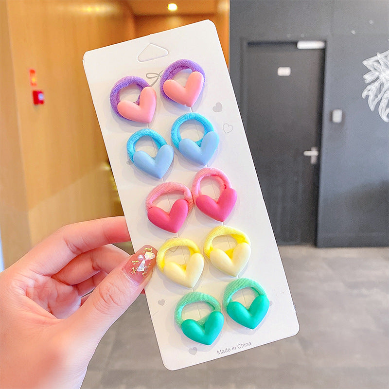 Wholesale 12pcs Children's Cartoon Hair Tie Set Kids Hair Scrunchies ACC-HS-Xinan002