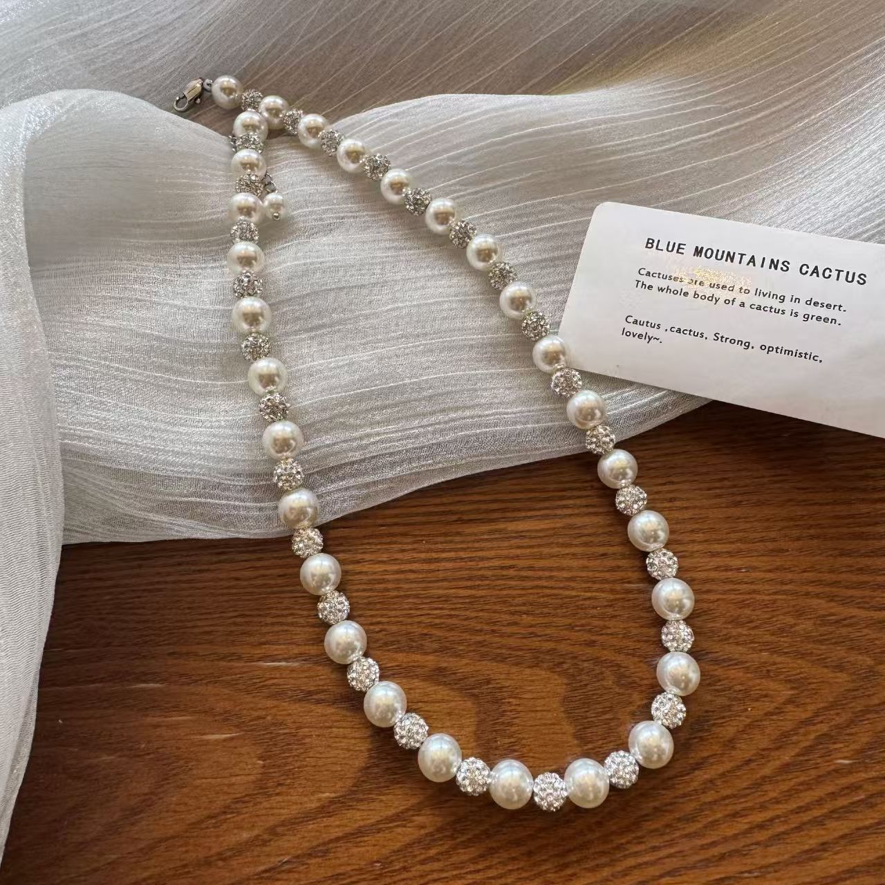 Wholesale Elegant Pearl Necklace For Women Copper Zircon Pendant Chic Collarbone Jewelry Boutique Resale Gift