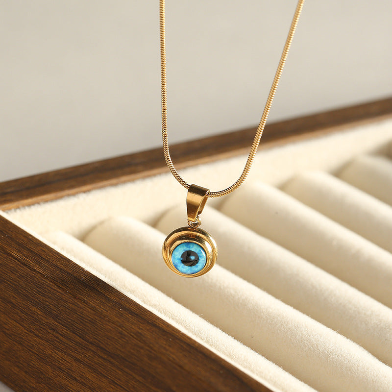 Wholesale Angel Eye Titanium Steel Necklace