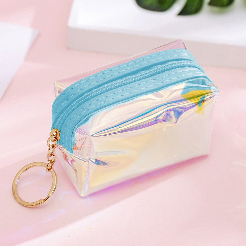 Wholesale Transparent Laser Coin Purse Keychain Keychain Wallet ACC-KC-YouMei003