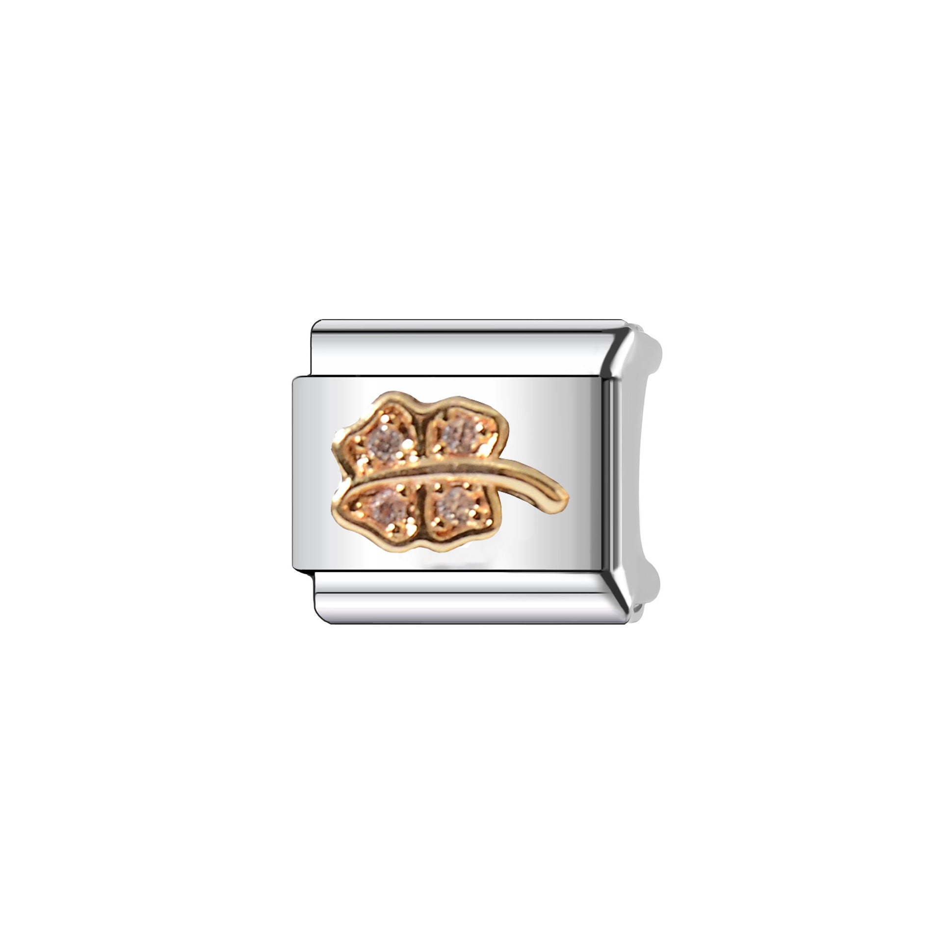 Wholesale Italian Charm Bracelet 9mm DIY Splicing Plant Cute Stainless Steel Composable Bracelet