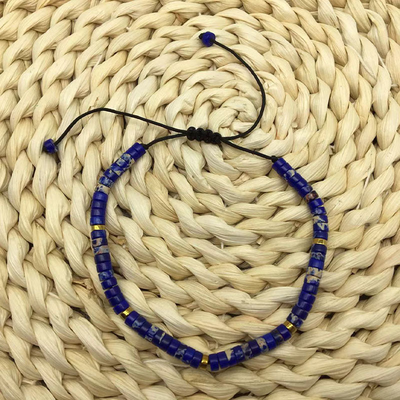 Wholesale Natural Stone Spacer Beads Braided Bracelet Adjustable Bracelet ACC-BT-Yima006