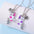 Wholesale Cat  Cartoon Magnet Alloy Water Drop Oil Necklace Set