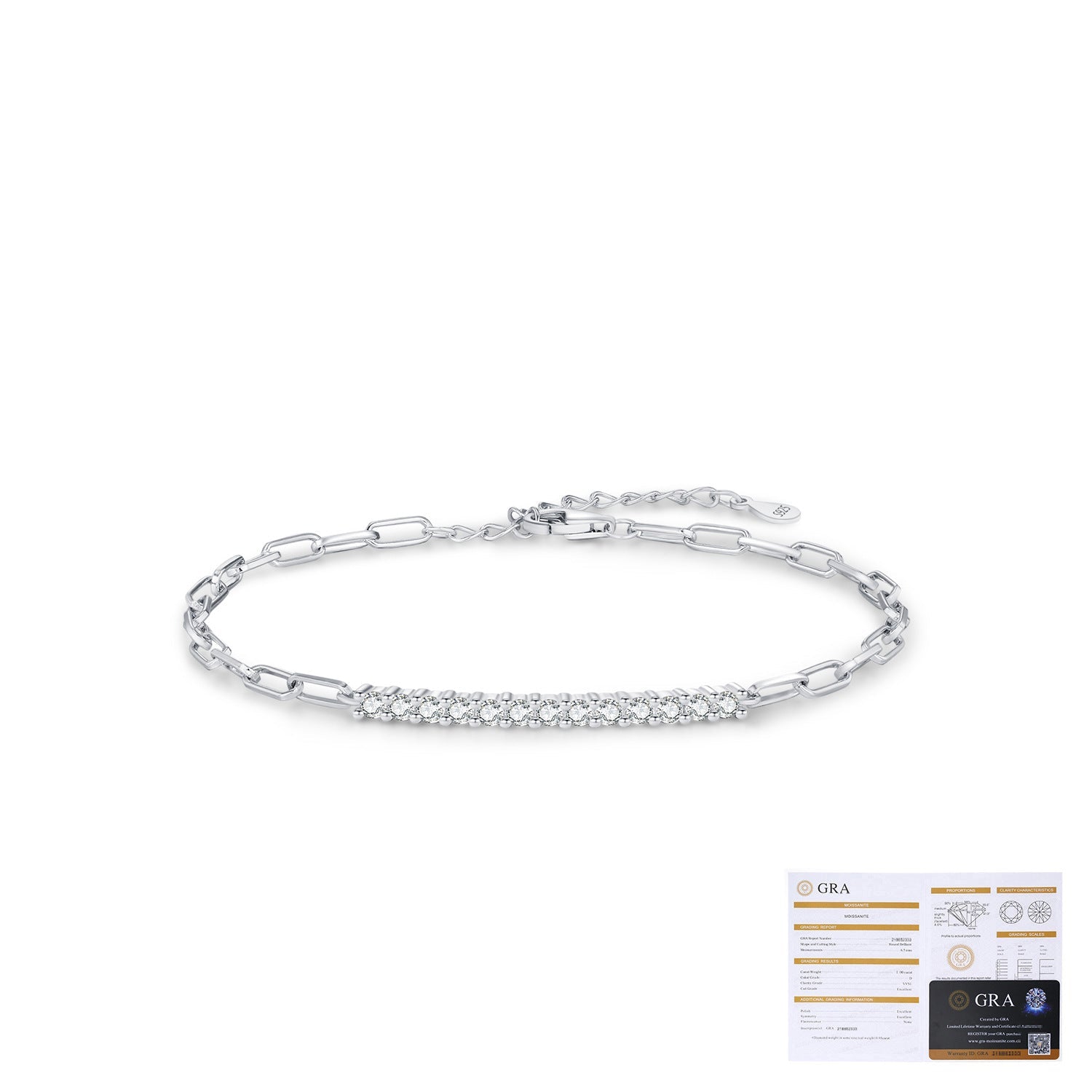 Wholesale Diamond Bracelet S925 Sterling Silver Light Luxury  Bracelet