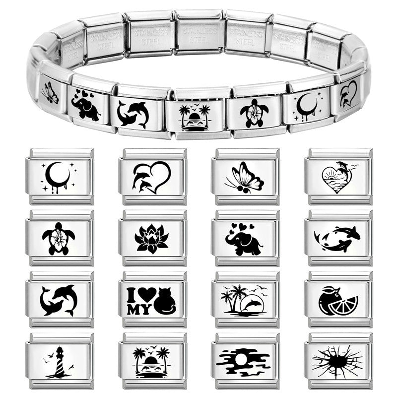 Wholesale Creative DIY Modular Bracelet with Animal and Heart Motifs Fashion Accessory Gift