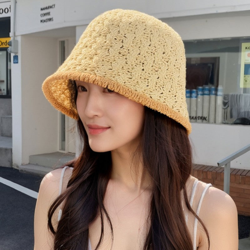 Wholesale Hollow Woven Fisherman Hat Bucket Hat