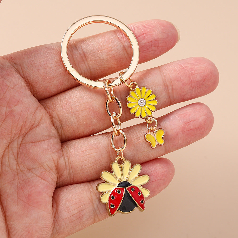 Wholesale Alloy animal and flower keychain
