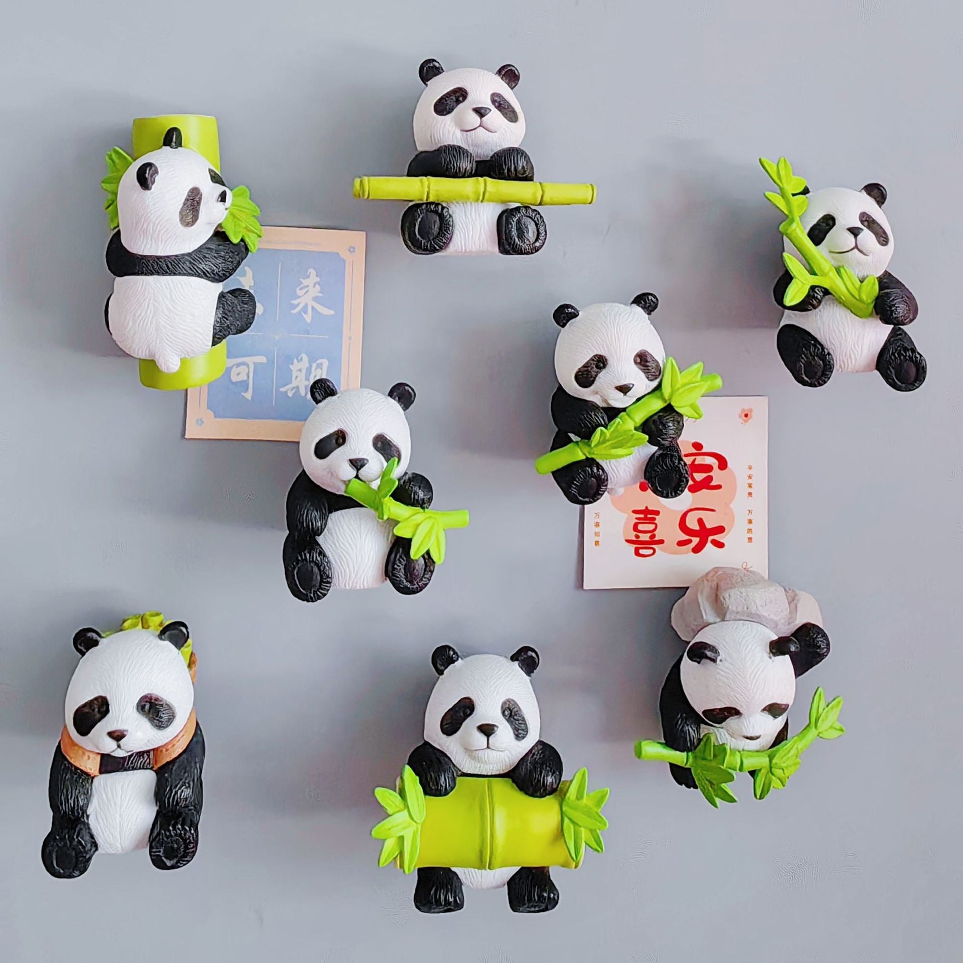 Wholesale Cute 3D Panda Refrigerator Magnets Home Decor Souvenir Gift