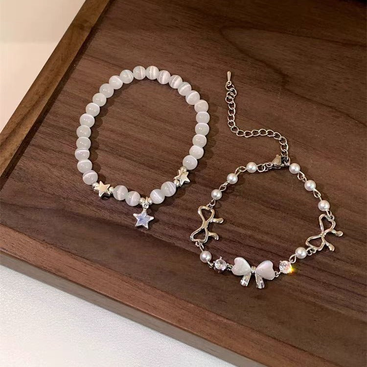 Wholesale Star Barbed Wire Bow Bracelet