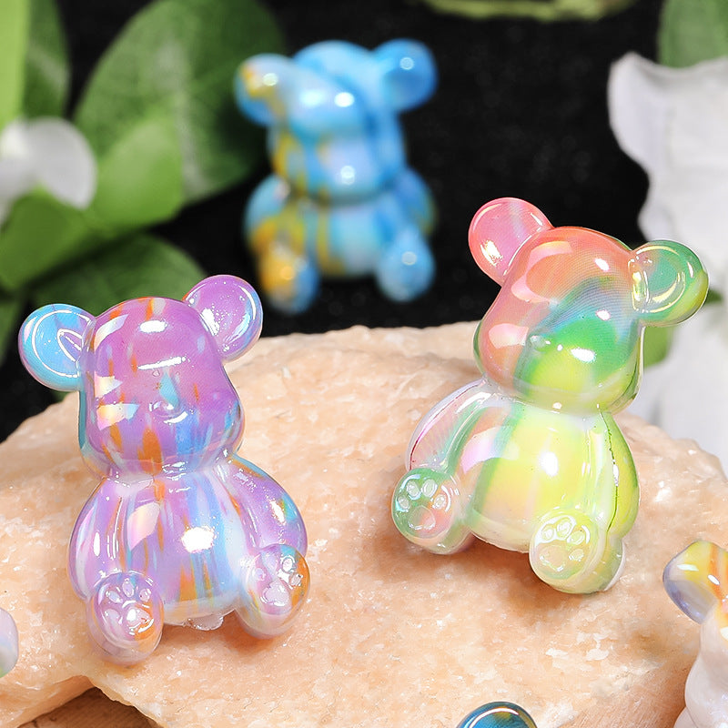 Wholesale 25pcs Acrylic Fluid Bear Beaded DIY Accessories ACC-BDS-BLG091
