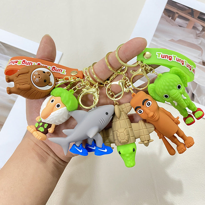 Wholesale Cute cartoon silicone keychain ACCVIP
